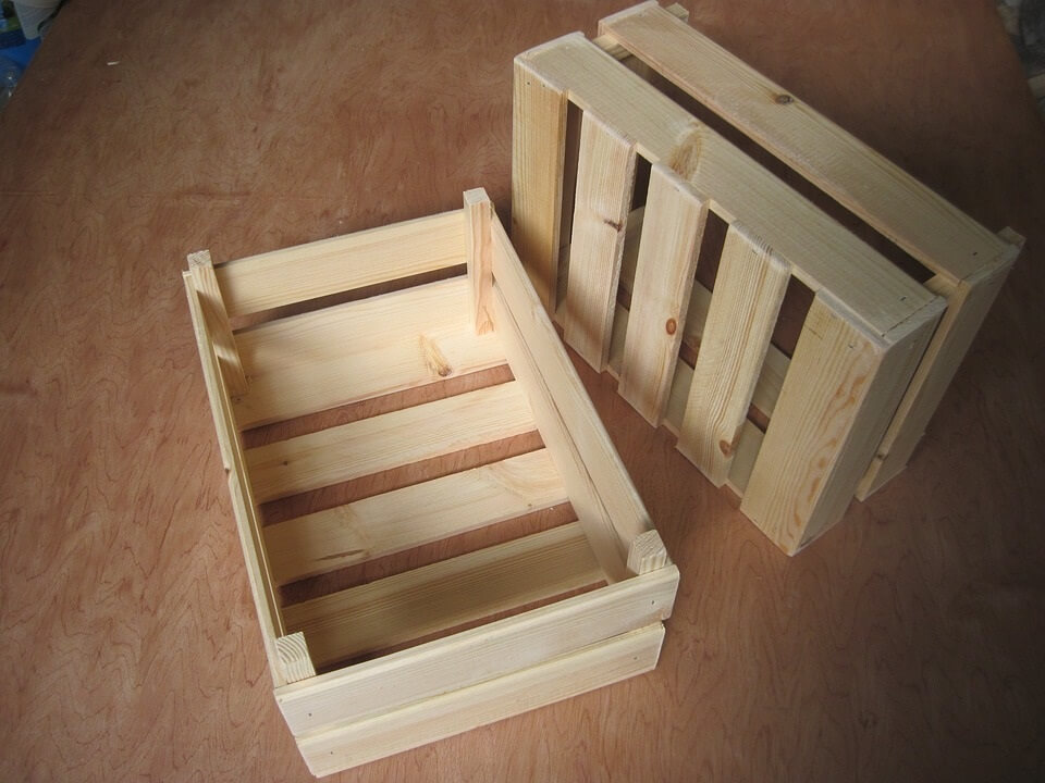 wooden crate