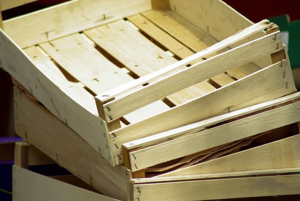 wooden crates