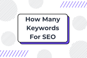 How many keywords for SEO
