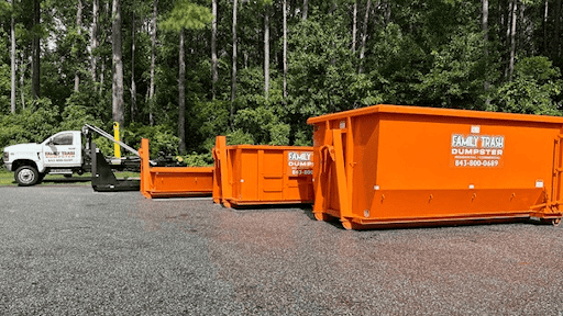 Residential dumpster services in Mount Pleasant